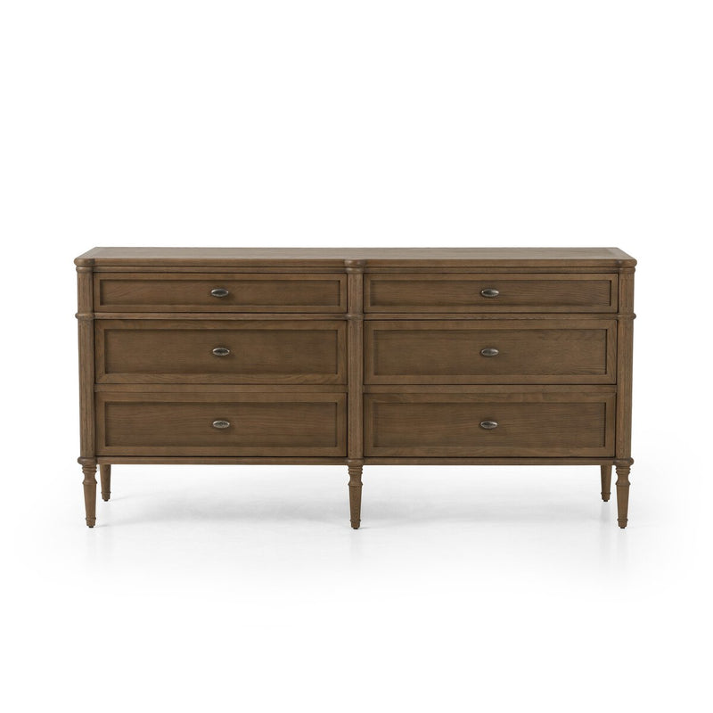 Toulouse 6 Drawer Dresser - Toasted Oak