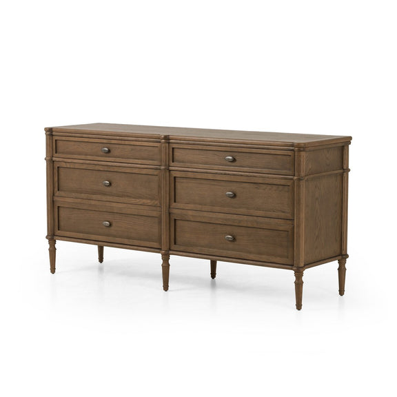 Toulouse 6 Drawer Dresser - Toasted Oak