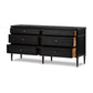 Toulouse 6 Drawer Dresser - Distressed Black