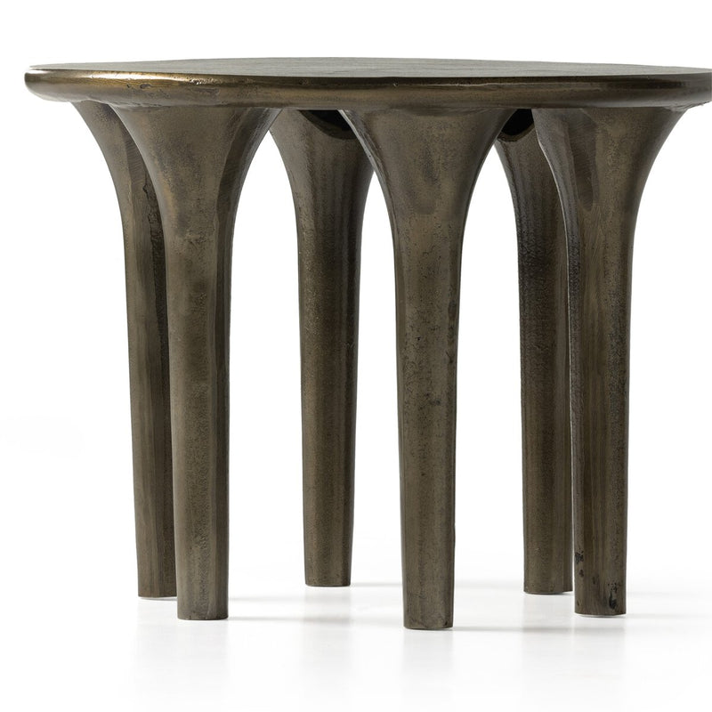 Kelden End Table - Aged Bronze