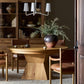 Leif Round Extension Dining Table 60" - Aged Natural Oak Veneer