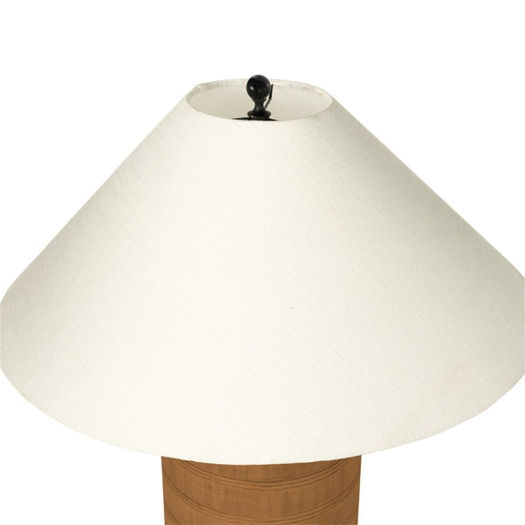 Brynner Table Lamp - Etched Amber Glass
