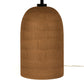 Brynner Table Lamp - Etched Amber Glass