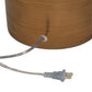 Brynner Table Lamp - Etched Amber Glass
