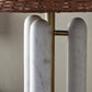 Medici Table Lamp - Charcoal And White Marble