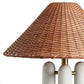 Medici Table Lamp - Charcoal And White Marble