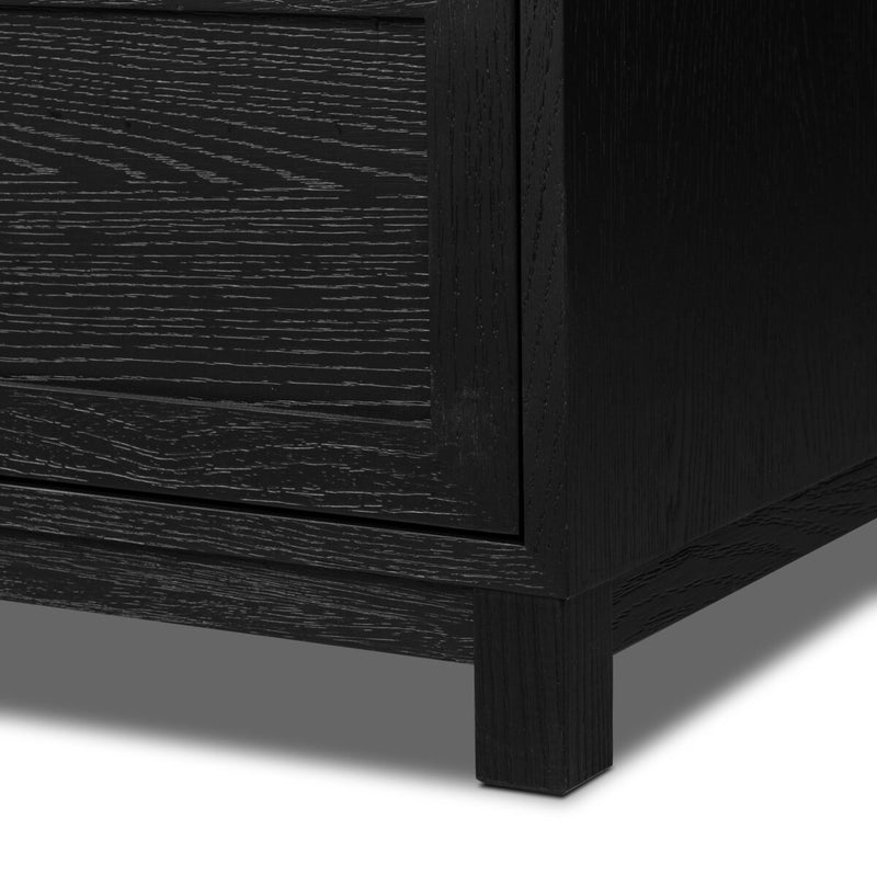 Millie 9 Drawer Dresser - Drifted Matte Black Veneer