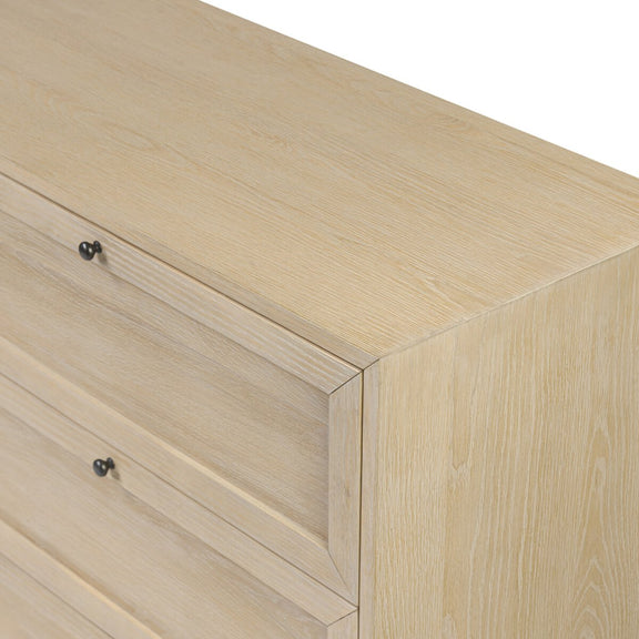 Millie 9 Drawer Dresser - Light Bleach Oak Veneer