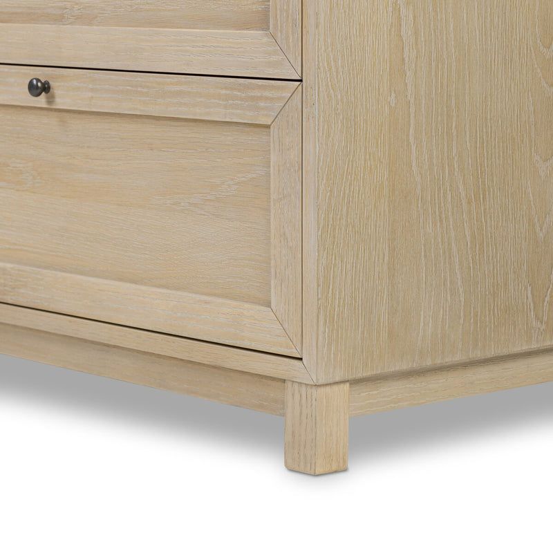 Millie 9 Drawer Dresser - Light Bleach Oak Veneer