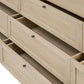 Millie 9 Drawer Dresser - Light Bleach Oak Veneer