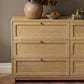 Millie 9 Drawer Dresser - Light Bleach Oak Veneer