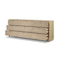 Millie 9 Drawer Dresser - Light Bleach Oak Veneer
