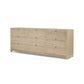 Millie 9 Drawer Dresser - Light Bleach Oak Veneer