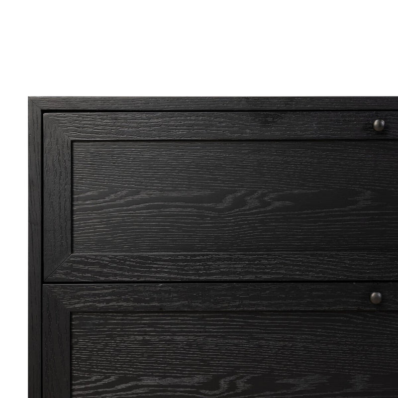Millie 6 Drawer Dresser - Drifted Matte Black Veneer