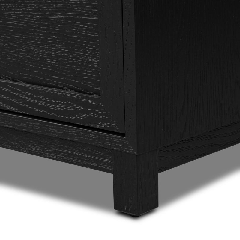 Millie 6 Drawer Dresser - Drifted Matte Black Veneer
