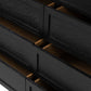 Millie 6 Drawer Dresser - Drifted Matte Black Veneer