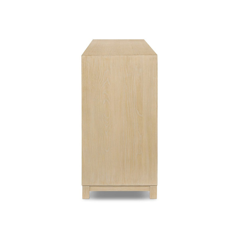 Millie 6 Drawer Dresser - Light Bleach Oak Veneer