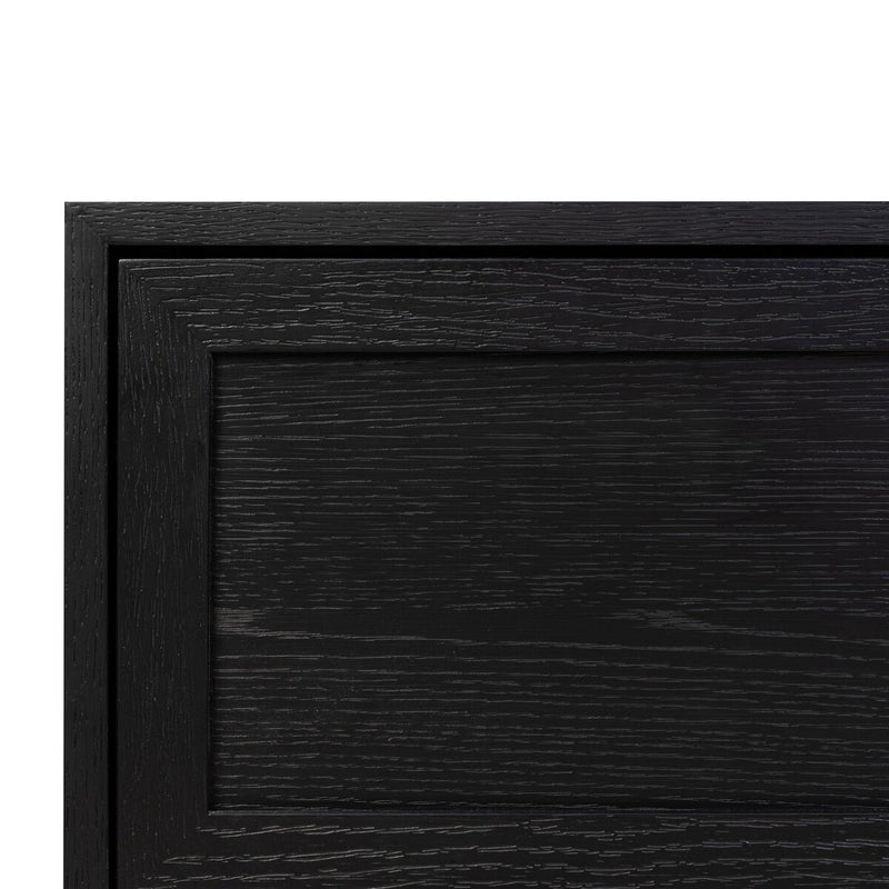 Millie Nightstand - Drifted Matte Black Veneer