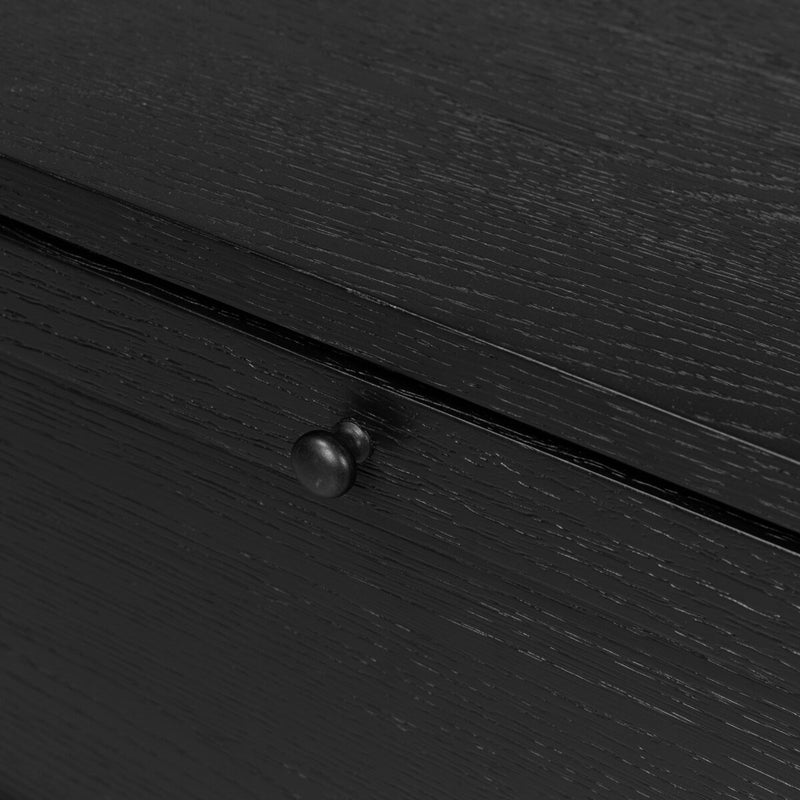 Millie Nightstand - Drifted Matte Black Veneer