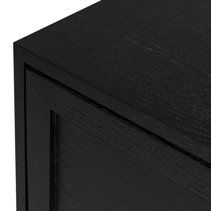Millie Nightstand - Drifted Matte Black Veneer