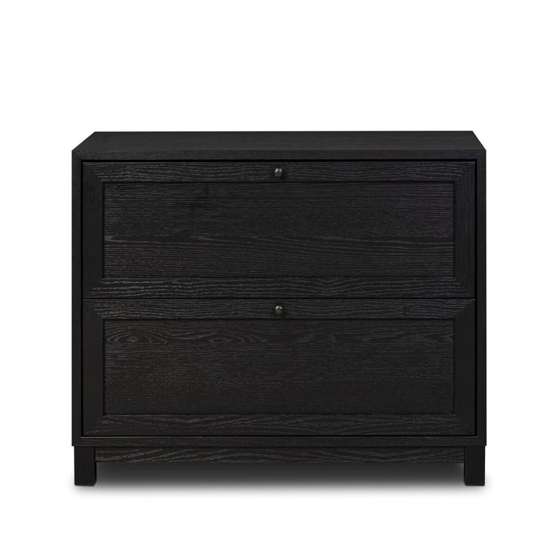 Millie Nightstand - Drifted Matte Black Veneer