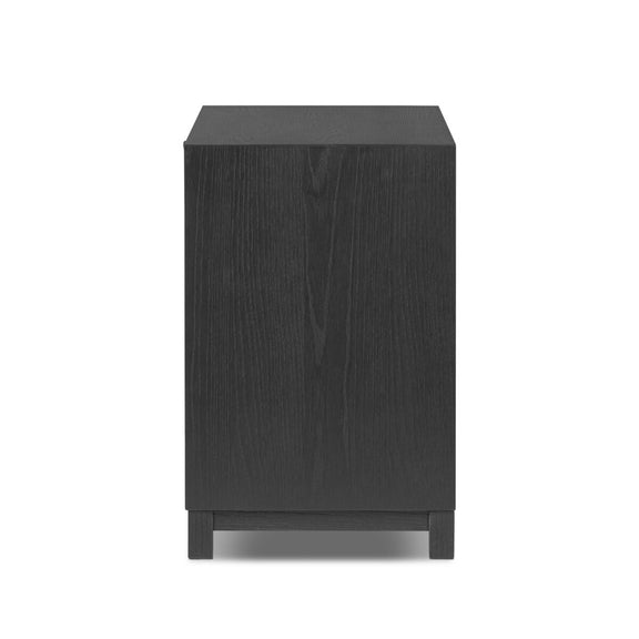 Millie Nightstand - Drifted Matte Black Veneer