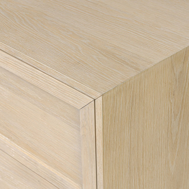Millie Nightstand - Light Bleach Oak Veneer