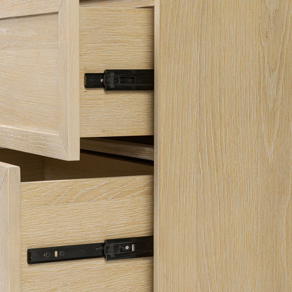 Millie Nightstand - Light Bleach Oak Veneer