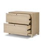Millie Nightstand - Light Bleach Oak Veneer