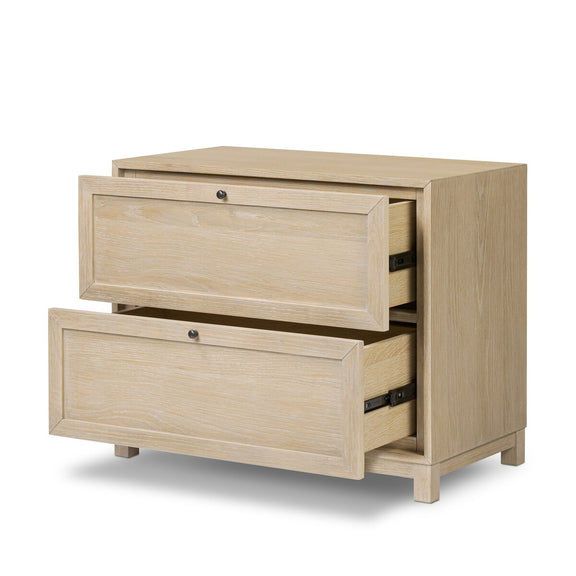 Millie Nightstand - Light Bleach Oak Veneer