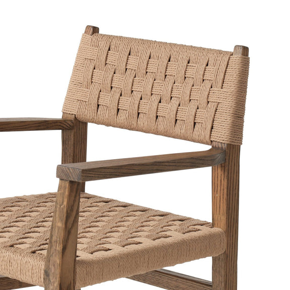 Hamlin Dining Armchair - Double Twisted Paper Cord