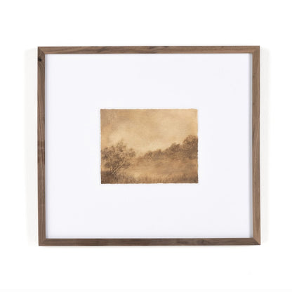 Hillside Haze VIII by Aileen Fitzgerald - Rustic Walnut