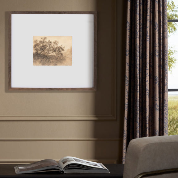 Hillside Haze X by Aileen Fitzgerald - Rustic Walnut