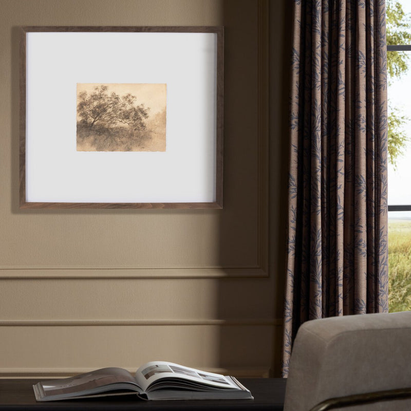 Hillside Haze X by Aileen Fitzgerald - Rustic Walnut