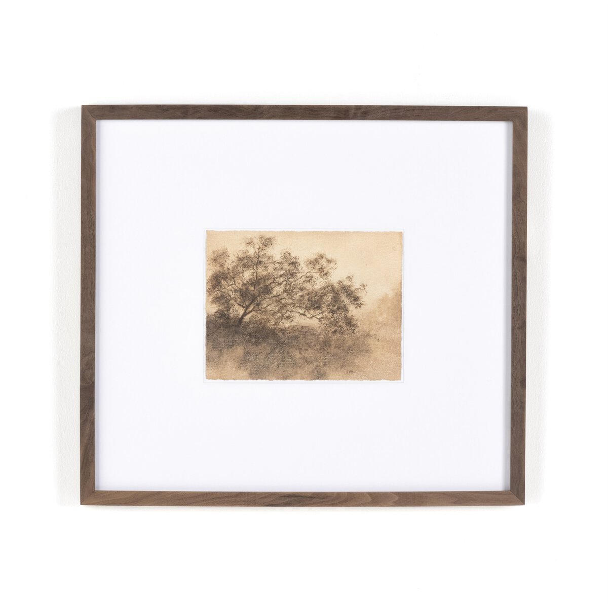 Hillside Haze X by Aileen Fitzgerald - Rustic Walnut