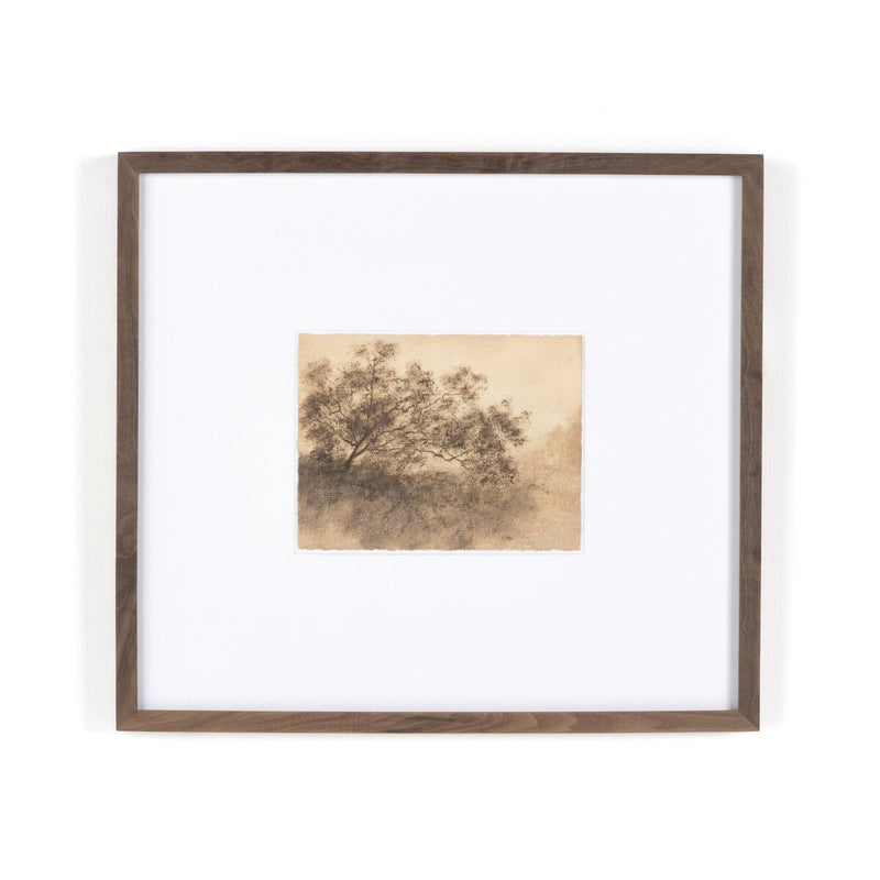 Hillside Haze X by Aileen Fitzgerald - Rustic Walnut