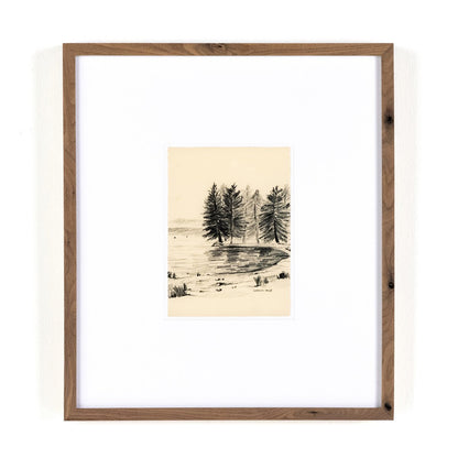 Serene I by Shaina Page - Rustic Walnut