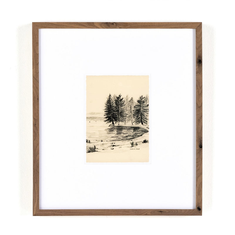 Serene I by Shaina Page - Rustic Walnut