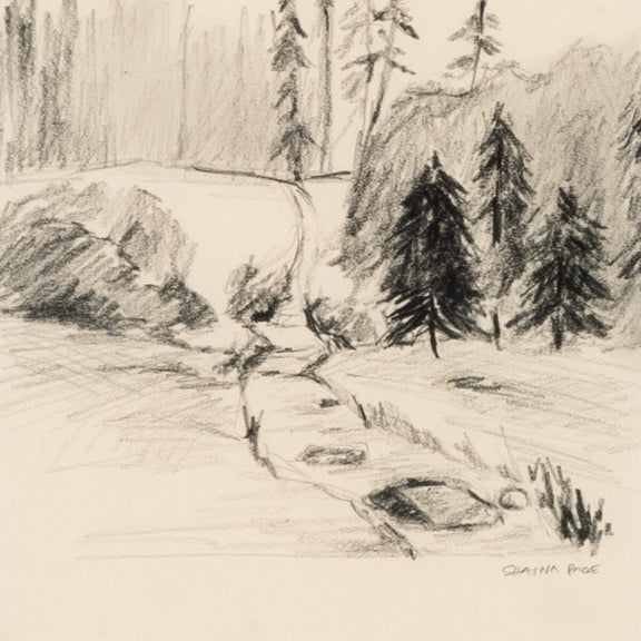 Serene II by Shaina Page - Rustic Walnut