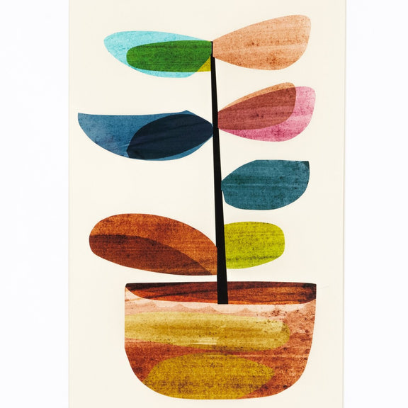 Pot Plant II by Dan Hobday - White Oak