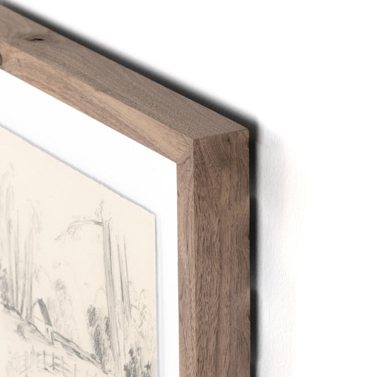 In The Country I by Shaina Page - Rustic Walnut