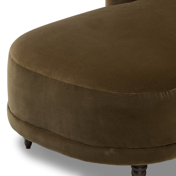 Marnie Chaise Lounge - Surrey Olive