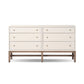 Fiona 6 Drawer Dresser - Ivory Painted Raffia