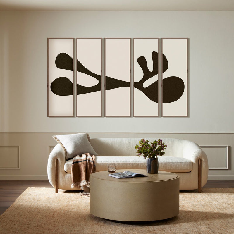 Organic Shape I Set by FH Art Studio - Rustic Walnut