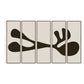 Organic Shape I Set by FH Art Studio - Rustic Walnut