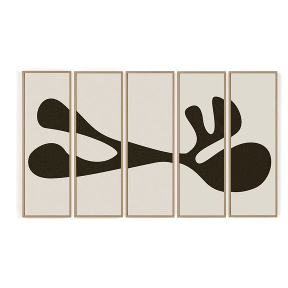 Organic Shape I Set by FH Art Studio - White Oak