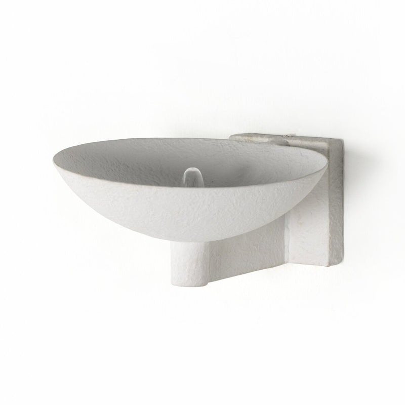 Santorini Sconce - Matte White Plaster
