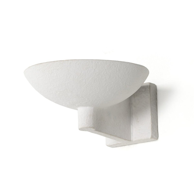 Santorini Sconce - Matte White Plaster