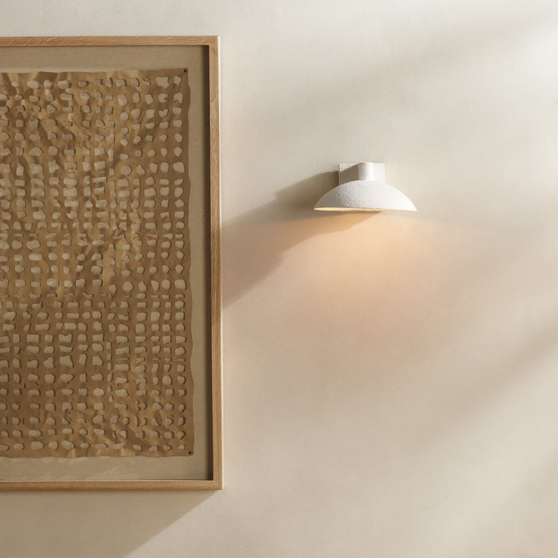 Santorini Sconce - Matte White Plaster