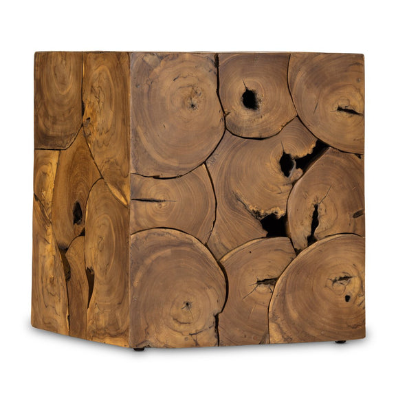 Tomlin Outdoor End Table - Teak Root